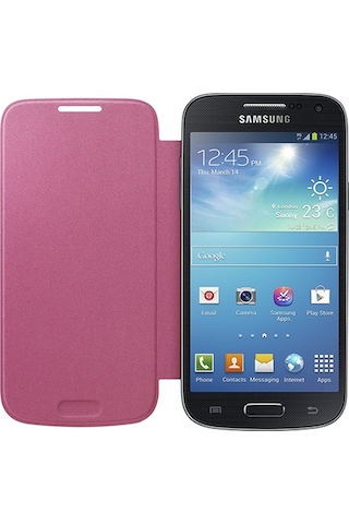Galaxy S4 Mini İ9190 İle Uyumlu Flip Cover Kılıf Pembe Ef-fı919bpegww
