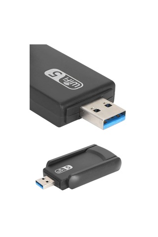 Wifi Adaptörü Bt5.0 Wifi 2'si Bir Arada Çift Bantlı Çift Anten - Lisinya