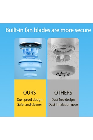 Teltree Mobil Usb-c Şarjlı Masaüstü Süpürge - İki Seviye Emme Gücü, Gürültü Azaltma Ve Dahili Batarya Sarı