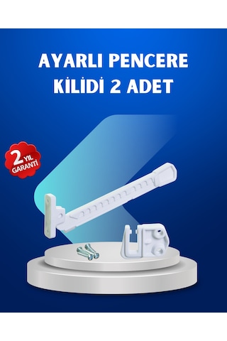 Pencere Güvenlik Kilidi Açılma Sınırlayıcı Aparat 2 Adet Standart