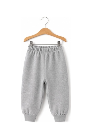 H&c Coolboy H&c %100 Pamuk Penye Bebek Tek Alt Pantalon 0-36 Ay gri