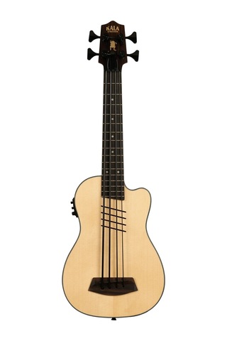 Kala Hutch Hutchinson Signature Masif Ladin Kapaklı U Bass Akustik Bas Gitar