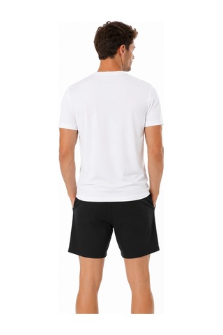 Cazador 45010 Erkek Bisiklet Yaka Beyaz Tshirt