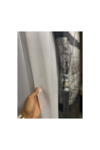 Kanada Tül, 600kar, Düz Tül, Çizgili Tül,bambu Zincir Tül, Salon Tülü, İnce Çizgili Tül, Sık Pile Kırık Beyaz
