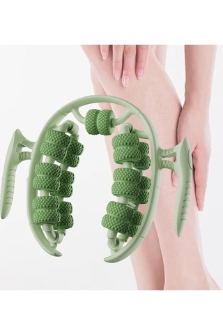 Besthome1 Yeşil Suntek Kol Uyluk Vücut Geliştirme Masaj Rulosu Sporcu İçin Yeşil