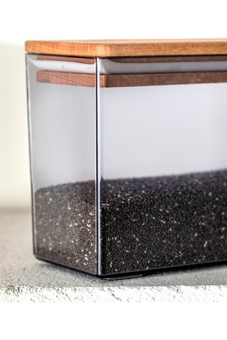 Madame Coco Lucille Ahşap Kapaklı 1200 ML Saklama Kabı