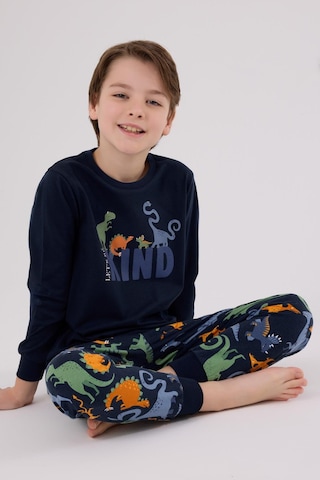 Rolypoly Erkek Çocuk Uzun Kol Pijama Takım Lacivert-1740 Lacivert