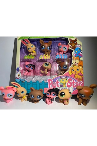 Pet Shop Neşeli Minişler 6'lı Miniş Oyuncak Pet Star