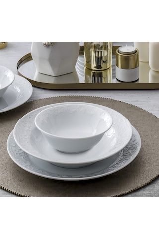 Güral Porselen Bahar Dalı 18 Parça 6 Kişilik Yemek Takımı