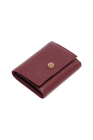 Tergan Bordo Hakiki Deri Kadın Cüzdan - S1cb00005633-m71 Bordo