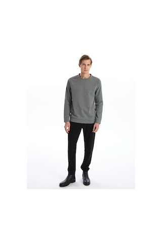 LC Waikiki Lc Waıkıkı Antrasit Bisiklet Yaka Uzun Kollu Erkek Sweatshirt