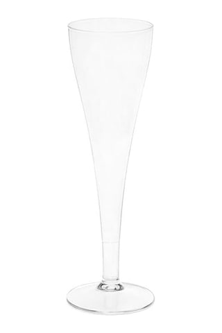 Mika Plastik Şampanya Bardağı - Flüt Kadeh 120 Ml 6'li