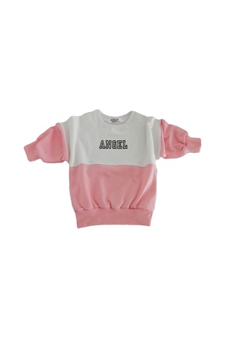 Berselüx Baskılı Kız-Erkek Çocuk Uzunkollu Penye Sweatshirt/Sweat (508781555) Beyaz