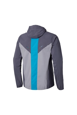 Mizuno Tech Thermal Charge Erkek Kapüşonlu Yağmurluk Gri Çok Renkli