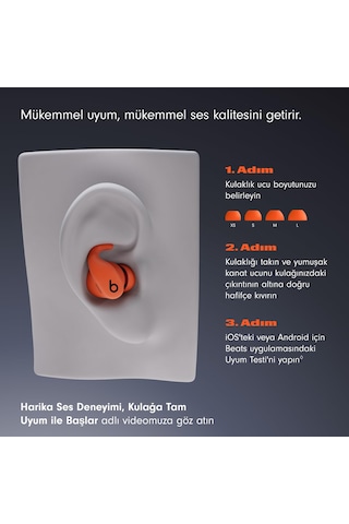 Beats - Powerbeats Fit - Kablosuz, Gürültü Önleyici, Üstün Kulak Uyumuna Sahip Antrenman Kulaklıkları Ipx4 Şarj Kutusuyla 30 Saate Kadar Pil Ömrü Apple Ve Android İle Uyumlu - Çakıl Grisi