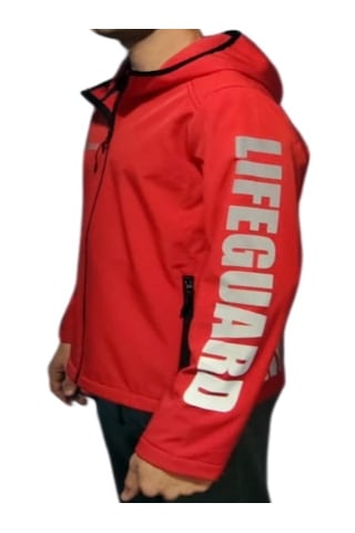 Lıfeguard Softshell Kapşonlu Mont Kırmızı