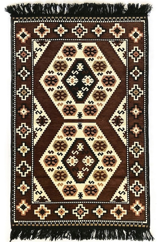 Shark Anadolu Yörük Kilim Kahve Renkli