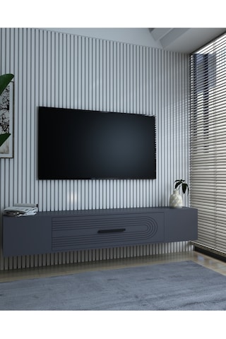 Kodaksct Duvara Montaj Tv Sehpası Beyaz-beyaz Beyaz-beyaz
