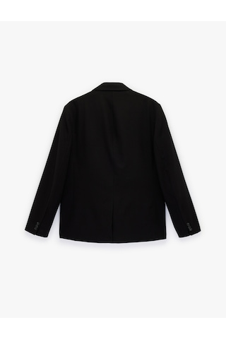 Koton Uzun Kollu Kapaklı Cepli Mono Yaka Düğmeli Blazer Ceket Siyah 6sam50002hw Siyah