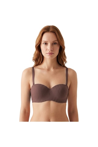 Cottonill Seamless Bra - Striva Mikro Çizgi Desenli Balenli Toparlayıcı Kadın Sütyen 3'lü Paket Çok Renkli