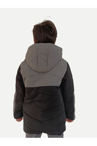 Casabony Gri Siyah Su Geçirmez Parçalı Elyaflı Unisex Çocukmont Gri - Siyah