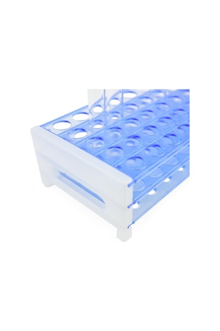 Borox P24153.113 Deney Tüpü Sporu Plastik Mavi 12 MM + 13 MM 50 Tüplük Tüp Standı
