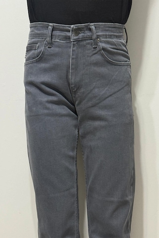 Hacker Denim Hacker Dmctekstil Erkek Gri Y 1094 Yüksek Bel Rahat Kesim Boru Paça Jean Pantolon
