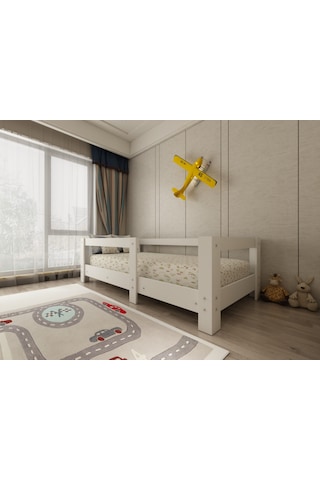 Herseycik Ninnimo Mdf Montessori Karyola Y2 Beyaz - Y 1045 Beyaz