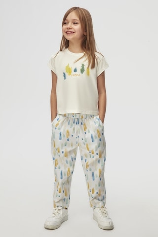 Nk Kids 58560 Kız Çocuk Ekru-mavi Sharp Pantolon Ekru - Mavi