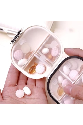 Mini Taşınabilir Kutusu 7 Gün Bölmeli Küçük Kutusu 5332