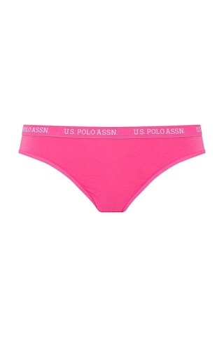 U.S. Polo Assn. Kadın Lacivert - Fuşya - Beyaz 3 Lü Slip 66119 Lacivert - Fuşya - Beyaz
