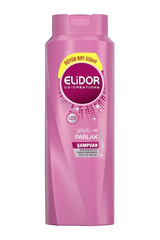 Elidor Güçlü ve Parlak Saçlar İçin Şampuan Büyük Boy 650 ML