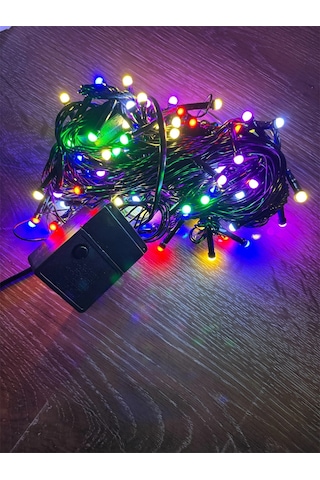 10m 100 Led Damla Uçlu Rgb Işık Siyah Kablo Mz-17-2