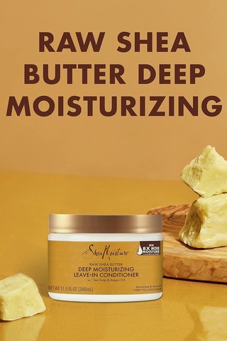 Shea Moisture Raw Shea Butter Nemlendirici Durulanmayan Saç Kremi 340ml