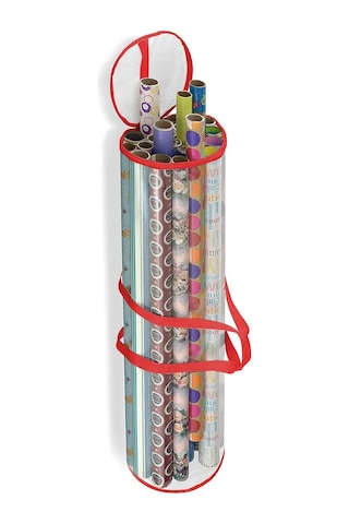 Noel Silindiri Hediye Paketi Saklama Çantası Şeffaf Hediye Paketi Düzenleyici Noel Noel Düzenleyici - Mağazalar Noel Süsleri Simli Çelenkler Mumlar Kırmızı