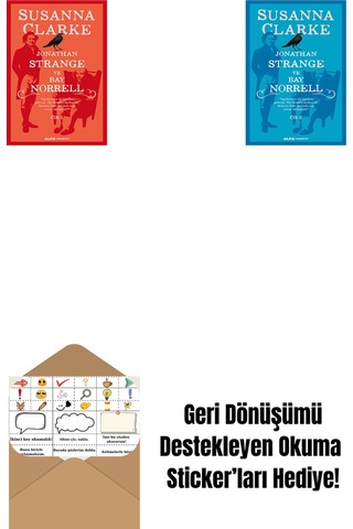Jonathan Strange Ve Bay Norrell - 1 + Jonathan Strange Ve Bay Norrell - 2 + Okuma Sticker'ları