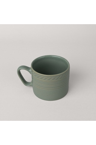 Linens Ringa Stoneware 250 Ml Kupa Yeşil Yeşil