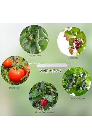 30 Adet Domates Destek Kancası 11,9 M Ipe Sahip