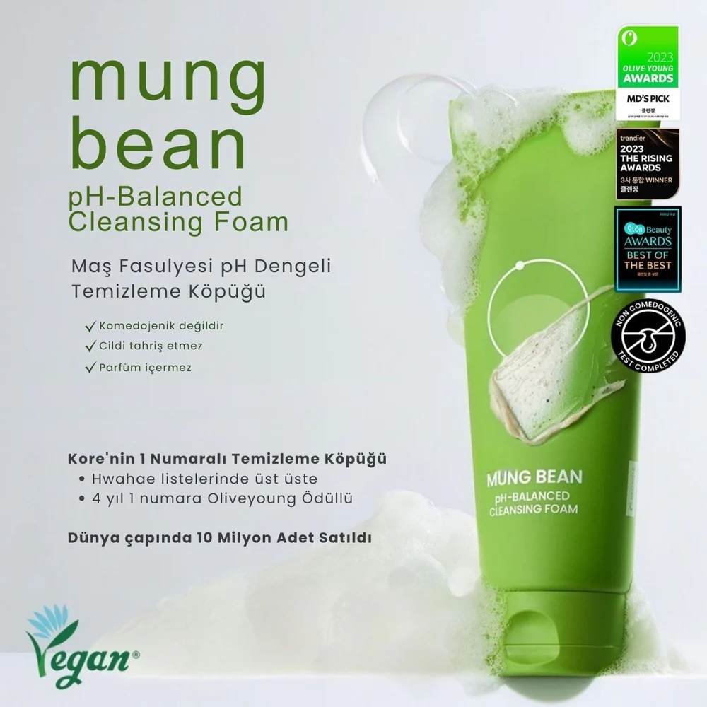 Beplain Mung Bean Cleansing Foam Ph Dengeleyen Köpük