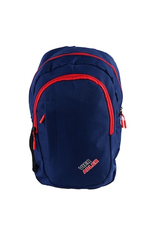 Mercitech Unisex Mt-2022 Sırt Çantası Lacivert-kırmızı Siyah