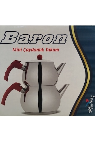 Baron Çelik Çaydanlık Mini Boy Krom