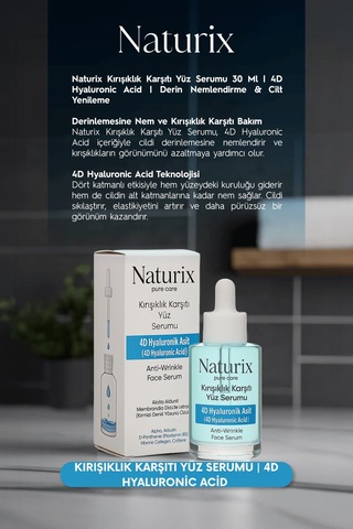 Yüz Serumu 4d Hyaluronic Acid Derin Nemlendirme & Cilt Yenileme 30 Ml