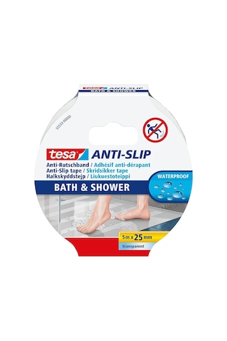 Tesa Merdiven Kaydırmaz Bant Banyo Için Kaydırmaz Bant 25mm X 5mt Islak Zemin 55533-00002-11