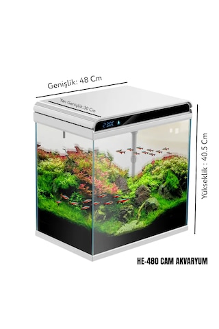 Sunsunhe-480 Cam Akvaryum 42 Litre