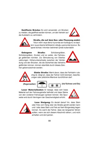 Almanca Sürücü Eğitim Kitabı - Sürücü Kursu Kitabı