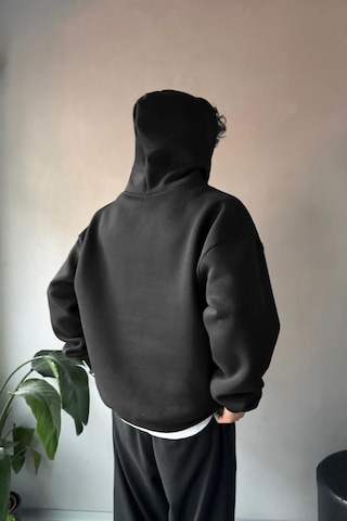 Flaw Basic Oversize Hoodie Siyah Sİyah