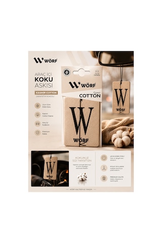 Kaşmir Cotton Araç İçi Koku Askısı Uzun Süre Kalıcı Oto Kokusu