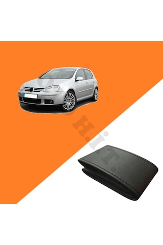 Volkswagen Golf 5 Yeni Direksiyon Uyumlu Deri Direksiyon Kılıfı Kaliteli Dikmeli Siyah
