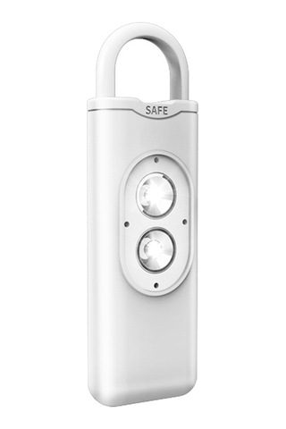 Anjiexun Alarm 130db Kız Çocuk Kadınlar İçin Kurt Karşıtı Uyarı Beyaz