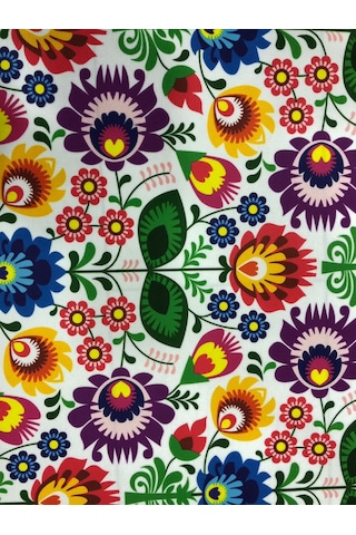 Botanik Çiçek Desenli Dijital Baskılı Kumaş